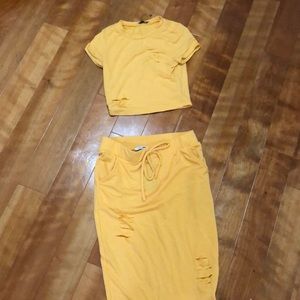 Fashion Nova ribbed 2 piece